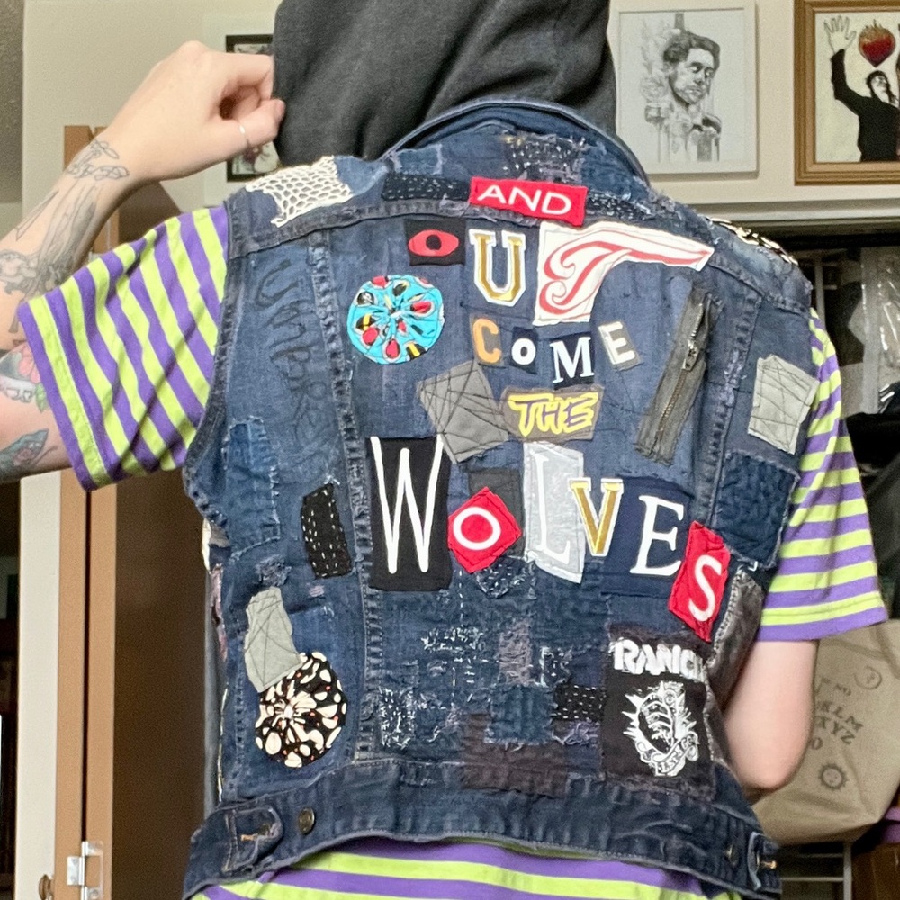 Rancid Battle Punk Vest with Gray Hood